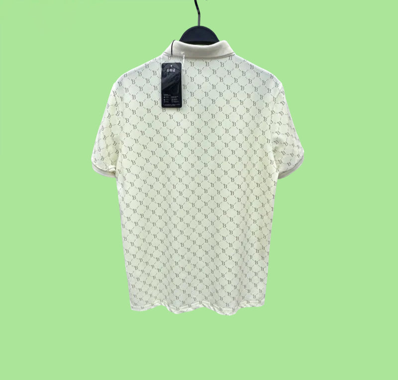 Polo à manches courtes pour homme, tendance, tout neuf, doux, confortable, décontracté, col rabattu, coupe Business, motif floral ancien