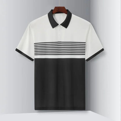 Polo d'été décontracté pour hommes, grandes tailles 1XL-7XL, manches courtes, revers, respirant, doux, vêtements pour hommes