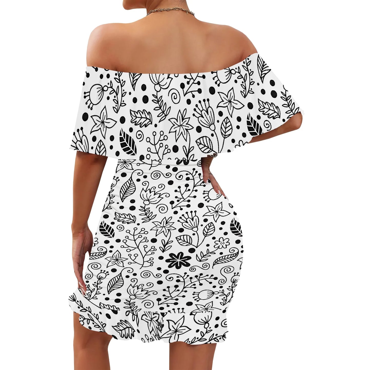 Robe décontractée à col évasé et bretelles à imprimé floral pour femme, nouvelle collection printemps/été 2025, personnalisée
