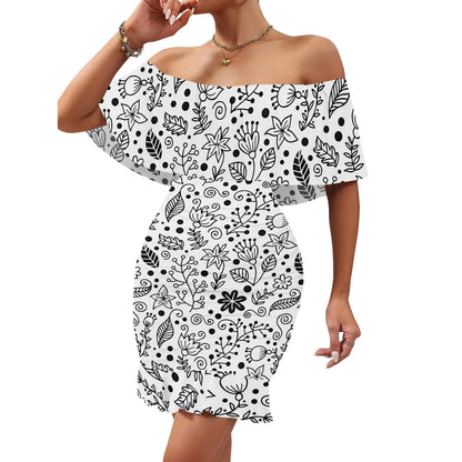 Robe décontractée à col évasé et bretelles à imprimé floral pour femme, nouvelle collection printemps/été 2025, personnalisée