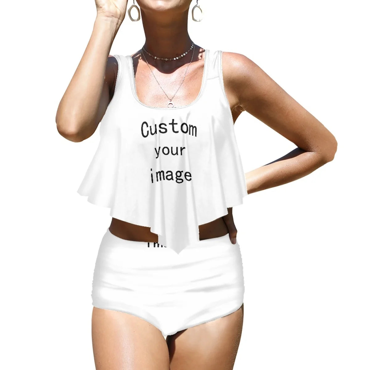 Maillot de bain de plage imprimé Plumeria de haute qualité, style polynésien, style tendance, imprimé à la demande, pour les vacances